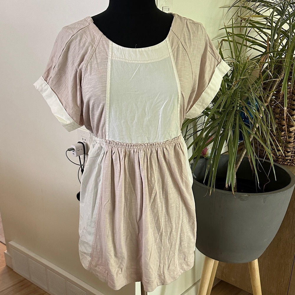 Anthropologie Daily Practice Babydoll Mini Dress Tunic Top Size XXS
